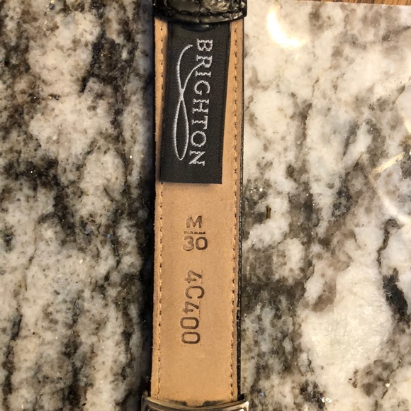 Brighton Two Tone Black/Brown medium belt